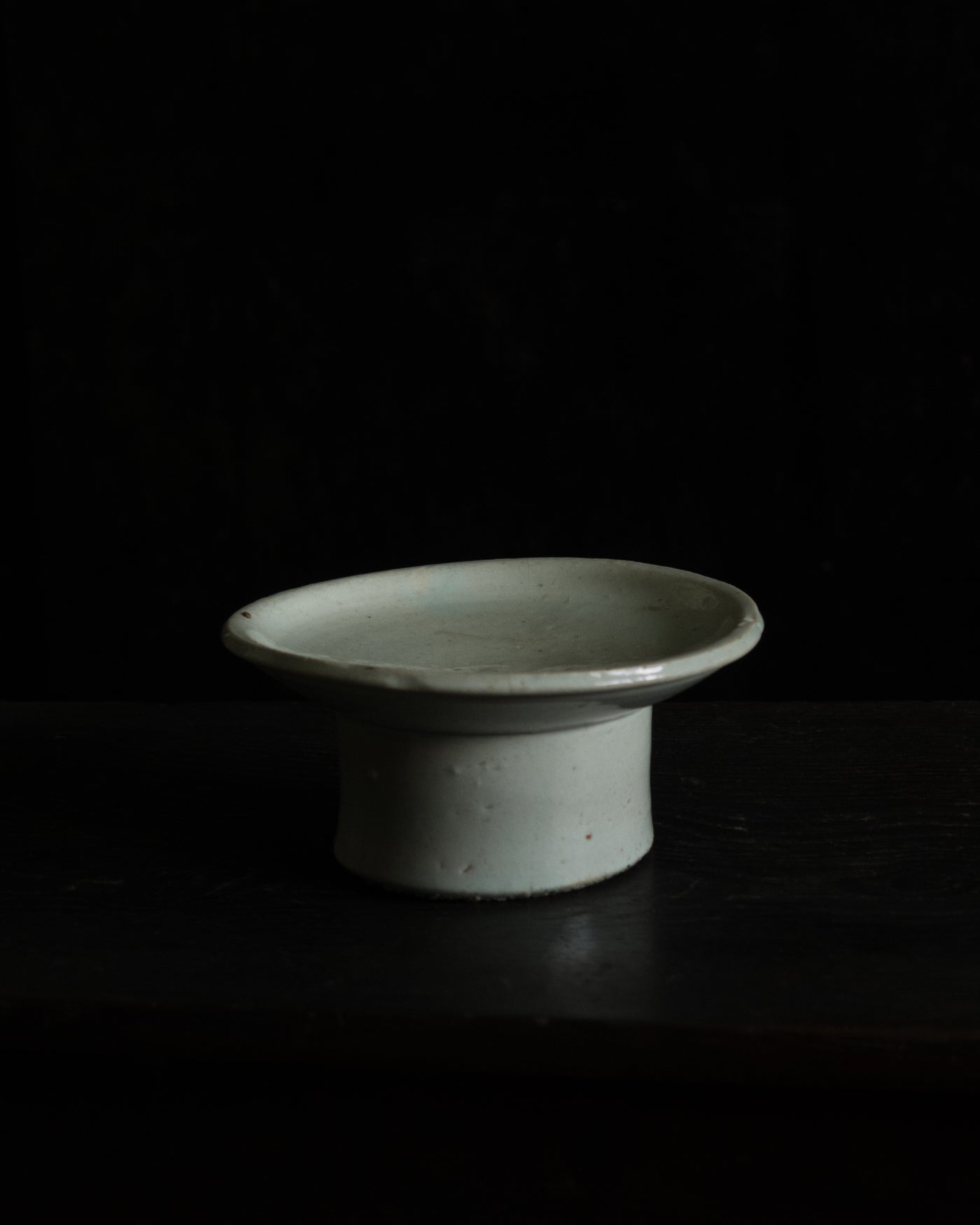 李朝分院白磁祭器「Haku-ji」Footed Bowl / Joseon Sacrificial