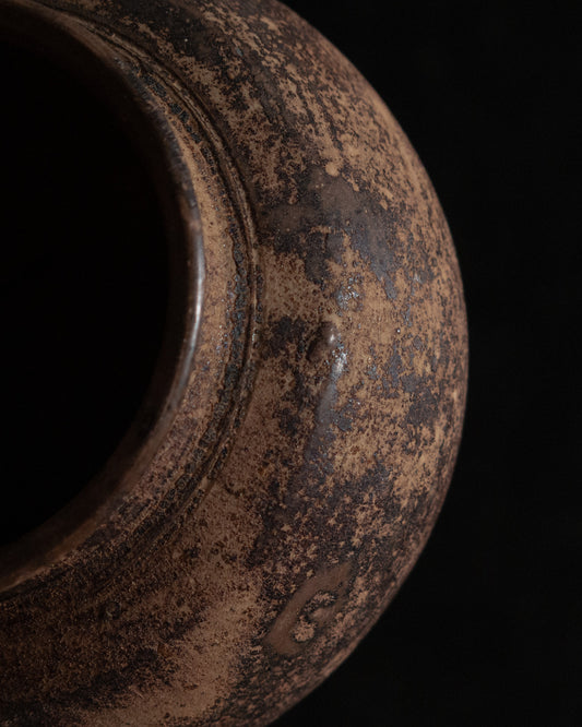 焦茶陶罐 Kogecha Pottery Jar
