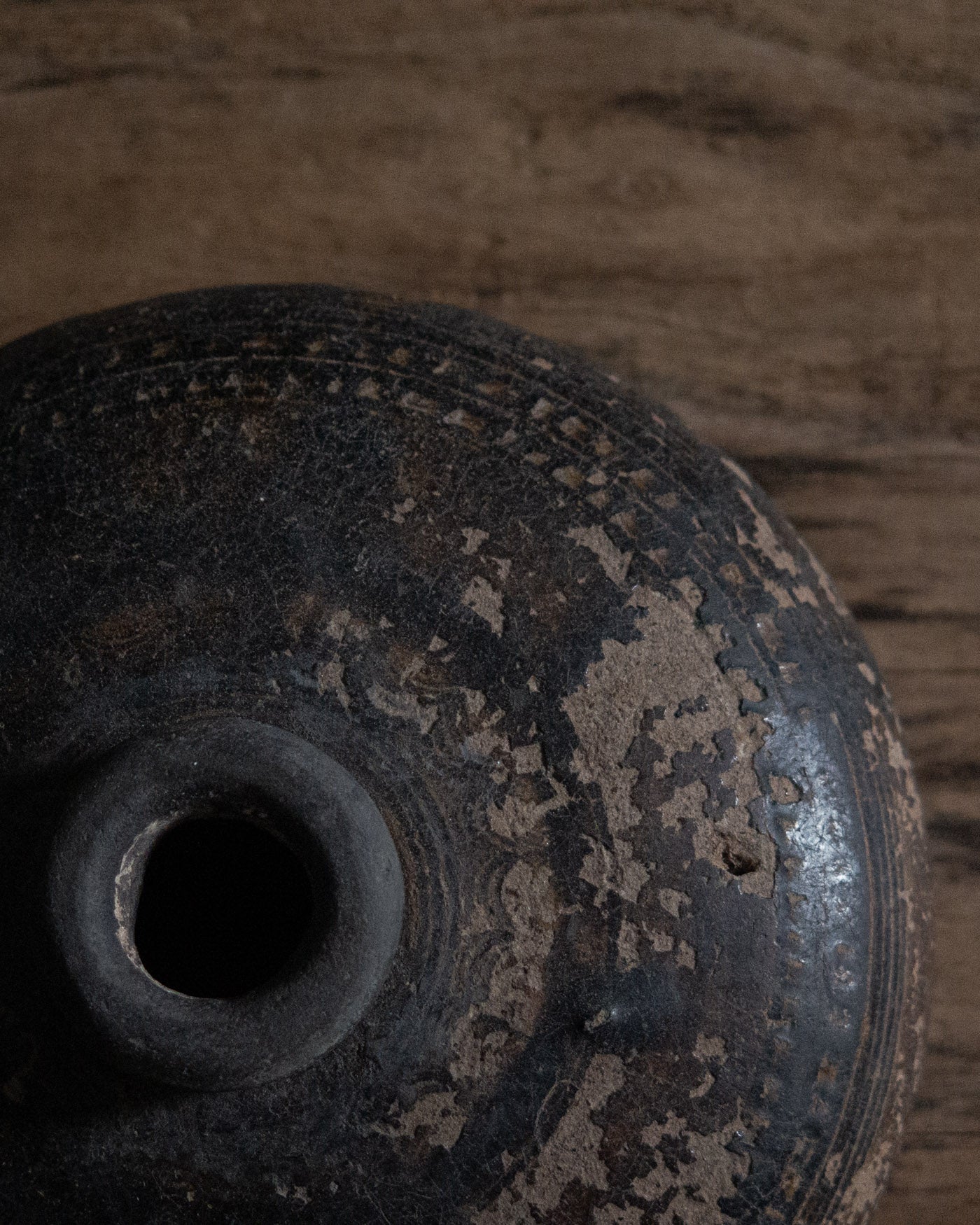 高棉黒褐鉄釉蹲壺 Khmer Dark-Brown Glazed Squat Jar